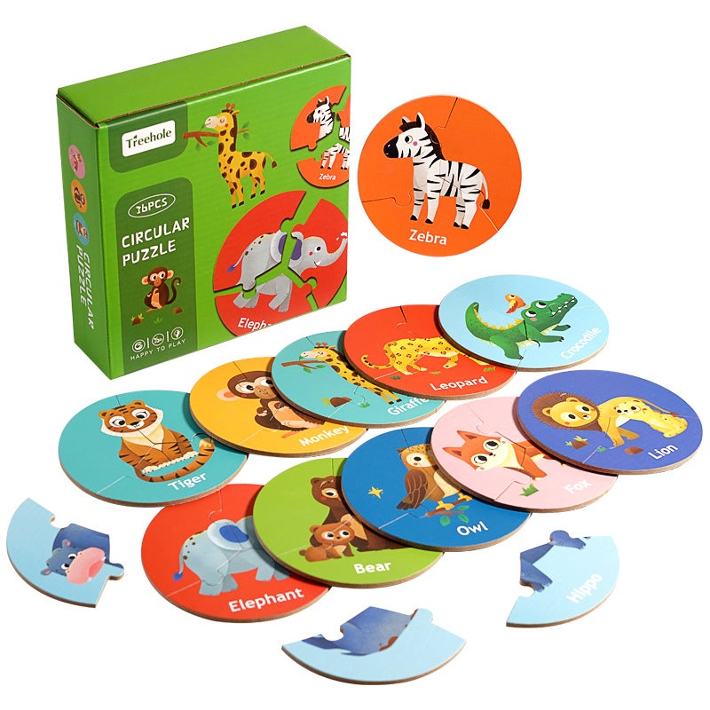 Children'S Puzzle Board Game Wooden Pair Touch Animal Matching Puzzle Interactive Concentration Logic Training Toys - Image 5